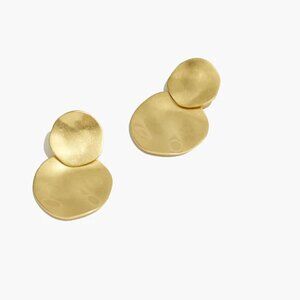 Madewell Hammered Disc Statement Earrings